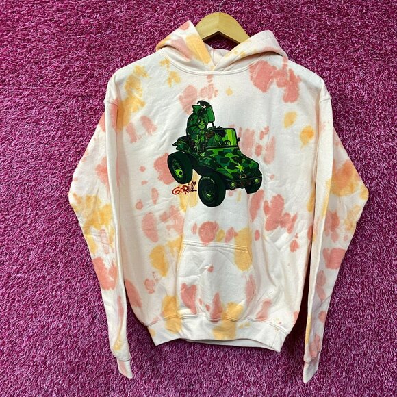 Gorillaz Self-Titled Album Cover Tie-Dye Hoodie Size Small - Picture 1 of 4